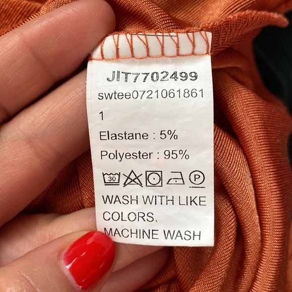 Funnel Neck Ribbed Knit Top - Picture 7 of 7